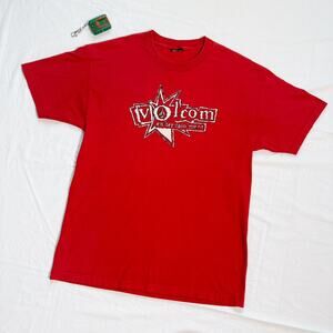 Vtg Y2K Volcom Skater Mallcore Graphic T-Shirt - L